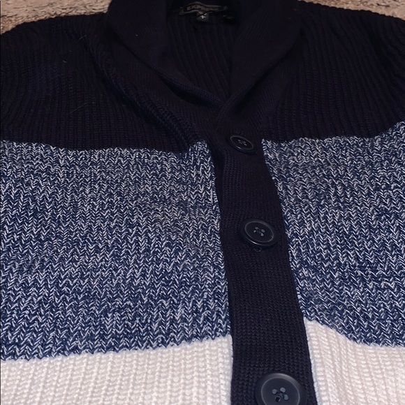 Men’s multi-colored cardigan - Picture 4 of 5